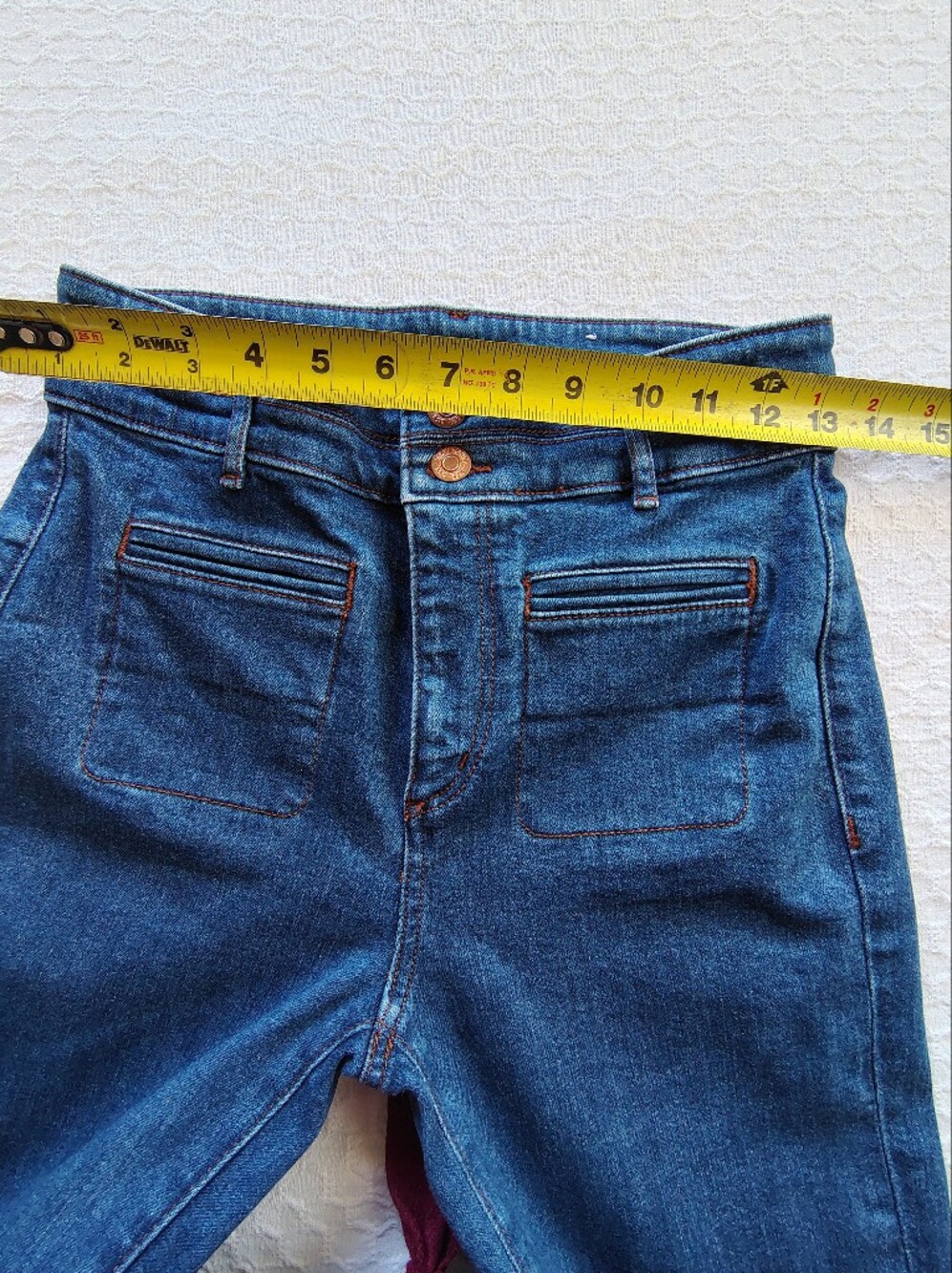 LOFT Women's High Rise Jeans - Dark Blue Size 25. - Picture 5 of 9